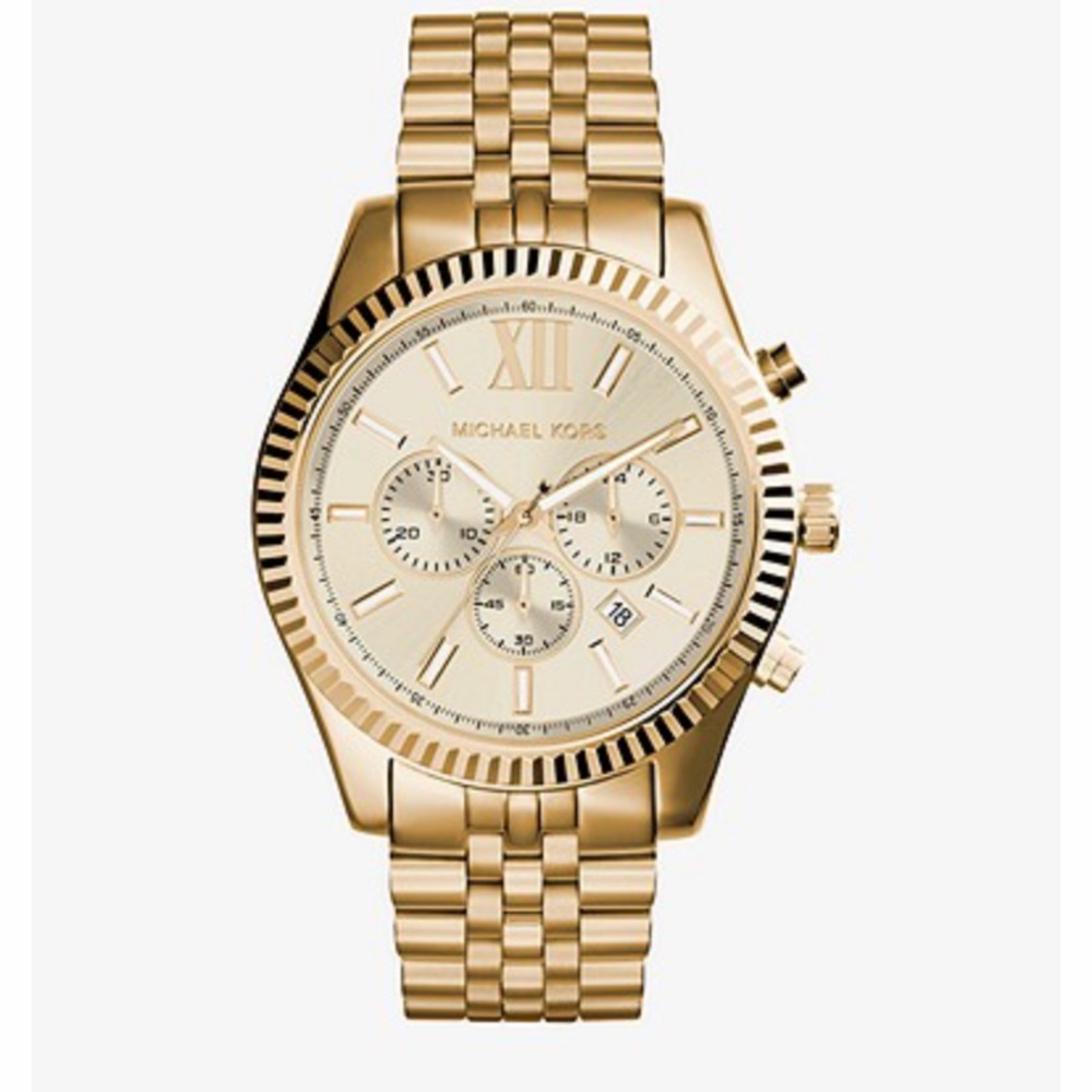 Michael Kors Lexington Gold Tone Watch